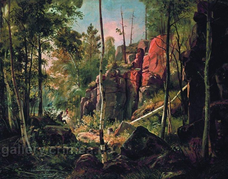 Вид на острове Валааме (Местность Кукко).  Шишкин Иван  Иванович