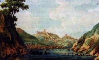 Вид Балаклавы с Генуэзской крепостью.