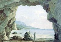 Чернецов - Вид из пещеры в Мшатке.
